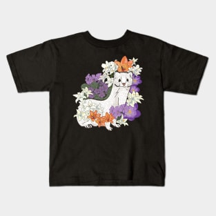 Weasel & Lilies & Violets Kids T-Shirt